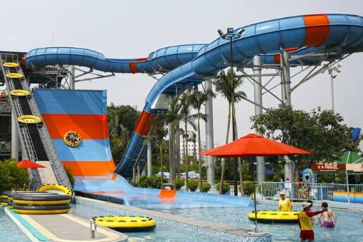 大型冲天回旋 Boomerang water slide